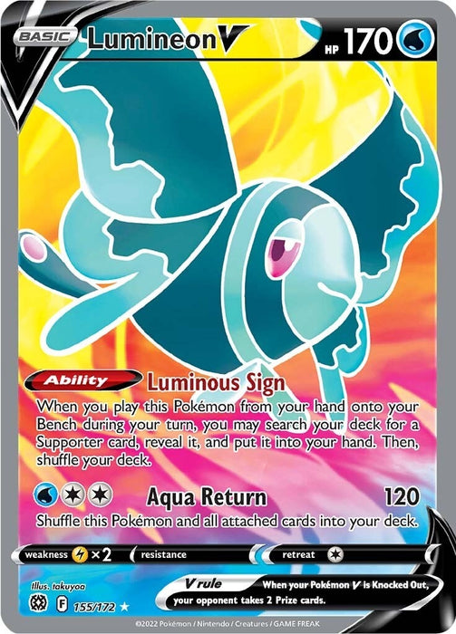 Lumineon V (Full Art) (155/172) (SWSH09)