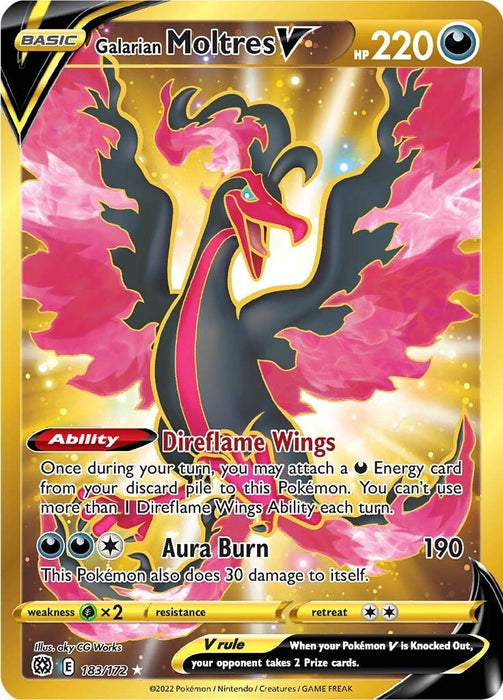 Image for Galarian Moltres V (Secret) (183/172) (SWSH09) - Pokemon