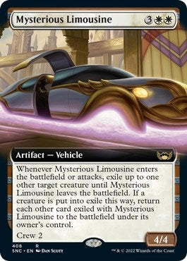 Image for Mysterious Limousine (Extended Art) (408) (SNC) - Magic: The Gathering