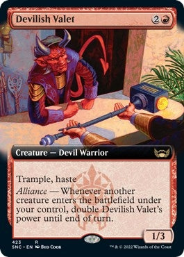 Image for Devilish Valet (Extended Art) (423) (SNC) - Magic: The Gathering