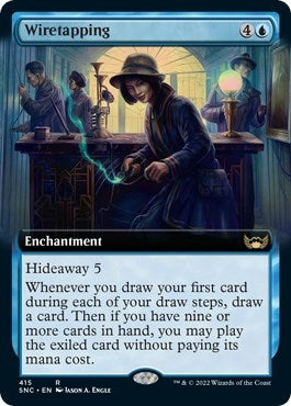 Image for Wiretapping (Extended Art) (415) (SNC) - Magic: The Gathering