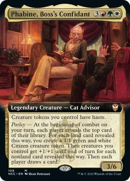 Image for Phabine, Boss's Confidant (Extended Art) (108) (NCC) - Magic: The Gathering