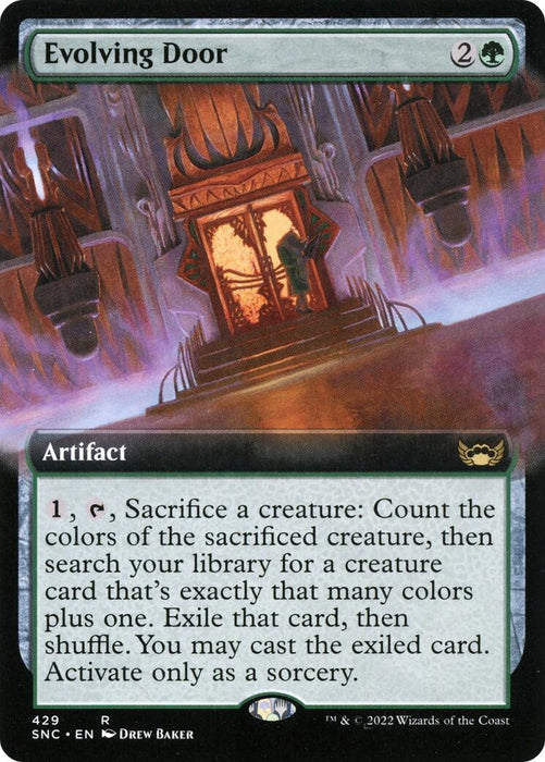 Image for Evolving Door (Extended Art) (429) (SNC) - Magic: The Gathering