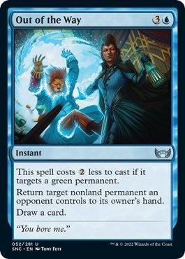 Image for Out of the Way (52) (SNC) - Magic: The Gathering