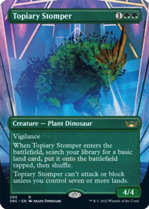 Image for Topiary Stomper (Borderless) (290) (SNC) - Magic: The Gathering
