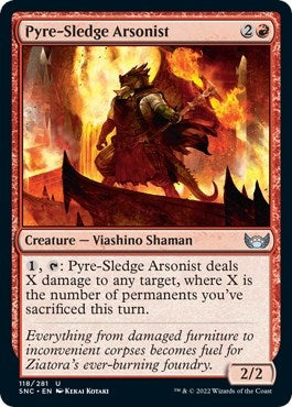 Image for Pyre-Sledge Arsonist (118) (SNC) - Magic: The Gathering