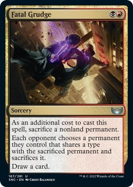 Image for Fatal Grudge (187) (SNC) - Magic: The Gathering