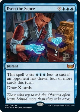 Image for Even the Score (42) (SNC) - Magic: The Gathering
