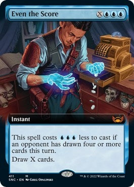 Image for Even the Score (Extended Art) (411) (SNC) - Magic: The Gathering