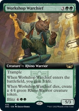 Image for Workshop Warchief (Extended Art) (432) (SNC) - Magic: The Gathering