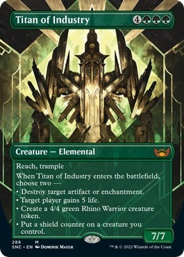 Image for Titan of Industry (Borderless) (289) (SNC) - Magic: The Gathering