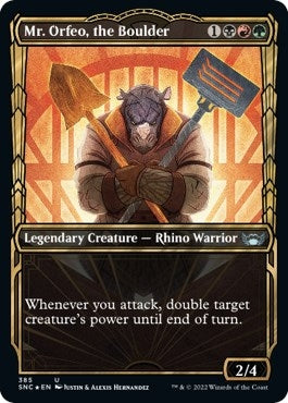 Image for Mr. Orfeo, the Boulder (Gilded Foil) (385) (SNC) - Magic: The Gathering