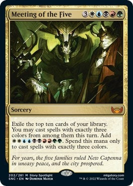 Image for Meeting of the Five (202) (SNC) - Magic: The Gathering