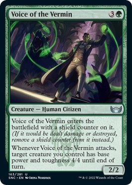 Image for Voice of the Vermin (163) (SNC) - Magic: The Gathering