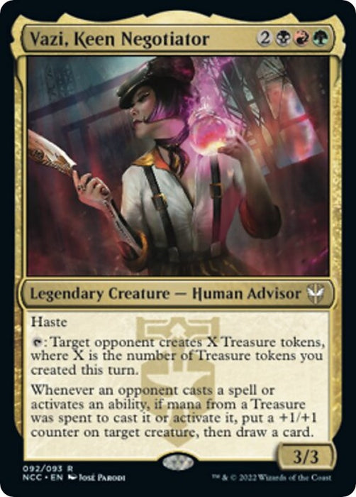 Image for Vazi, Keen Negotiator (92) (NCC) - Magic: The Gathering
