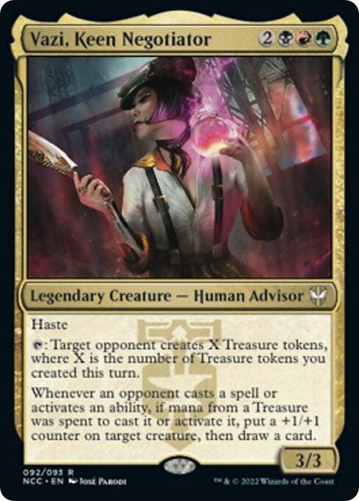 Image for Vazi, Keen Negotiator (92) (NCC) - Magic: The Gathering