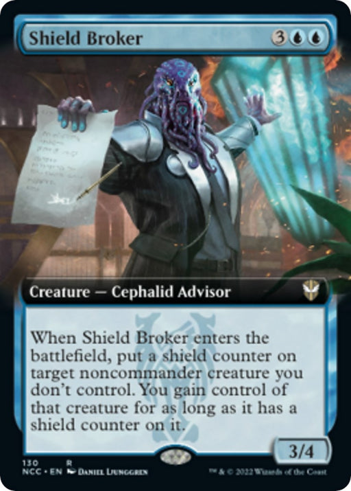 Image for Shield Broker (Extended Art) (130) (NCC) - Magic: The Gathering