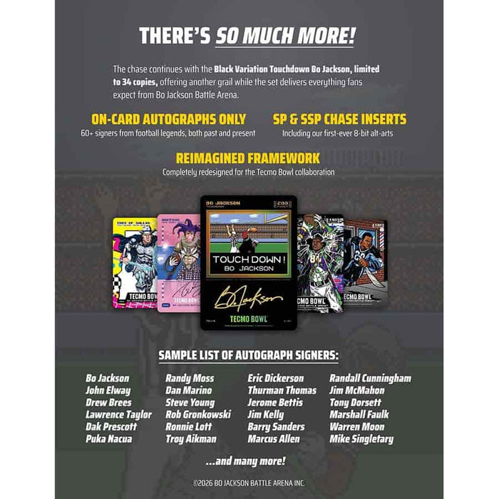 Bo Jackson Battle Arena - Tecmo Bowl Hobby Box