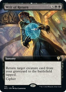 Image for Writ of Return (Extended Art) (143) (NCC) - Magic: The Gathering