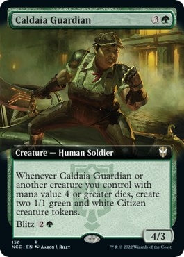 Image for Caldaia Guardian (Extended Art) (156) (NCC) - Magic: The Gathering