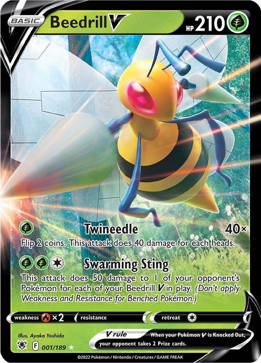 Image for Beedrill V (001/189) (SWSH10) - Pokemon
