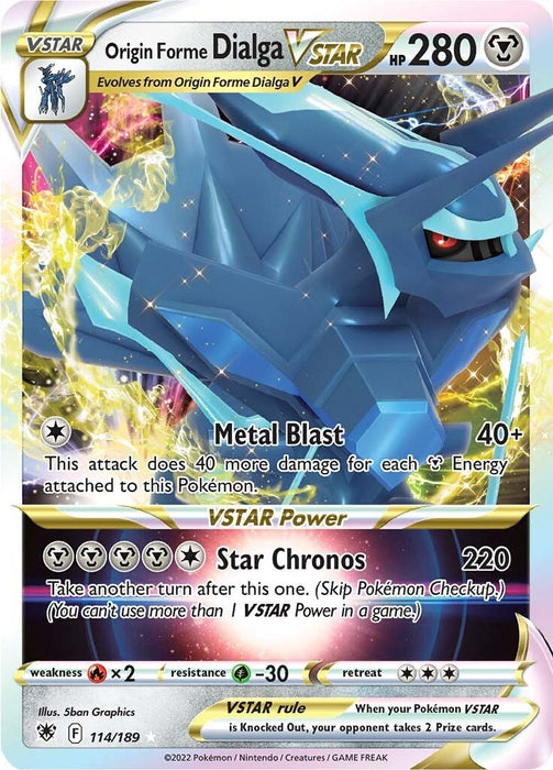 Origin Forme Dialga VSTAR (114/189) (SWSH10)