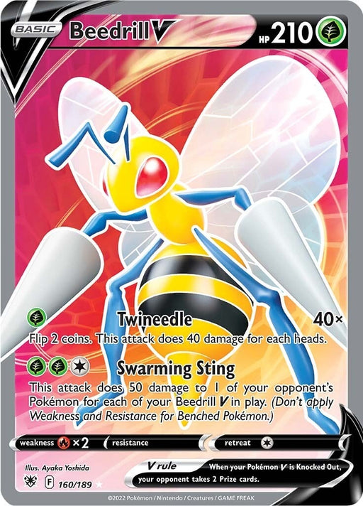 Image for Beedrill V (Full Art) (160/189) (SWSH10) - Pokemon