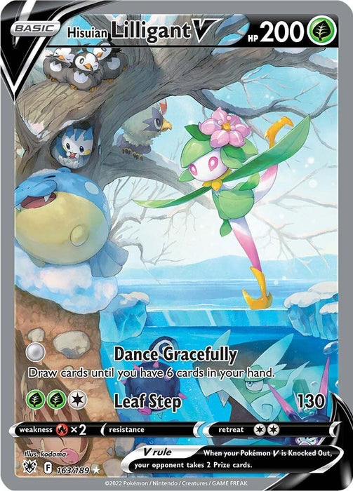 Hisuian Lilligant V (Alternate Full Art) (163/189) (SWSH10)