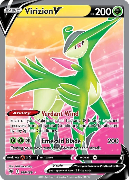 Virizion V (Full Art) (164/189) (SWSH10)