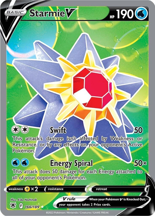 Starmie V (Full Art) (166/189) (SWSH10)