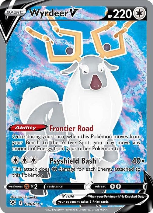 Image for Wyrdeer V (Full Art) (180/189) (SWSH10) - Pokemon