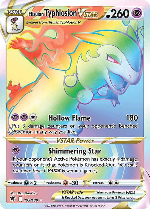 Hisuian Typhlosion VSTAR (Secret) (193/189) (SWSH10)