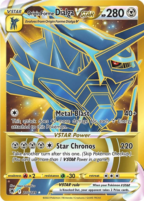 Origin Forme Dialga VSTAR - 210/189 (Secret) (210/189) (SWSH10)