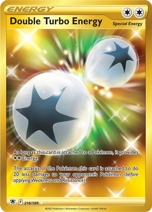 Image for Double Turbo Energy (Secret) (216/189) (SWSH10) - Pokemon