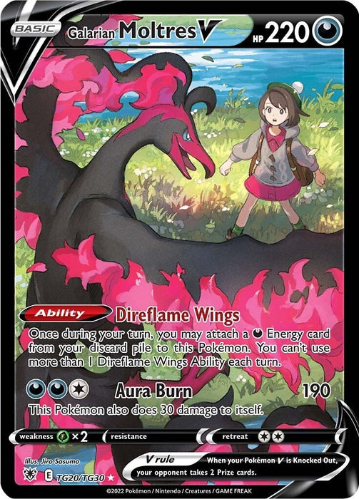 Galarian Moltres V (TG20/TG30) (SWSH10:TG)