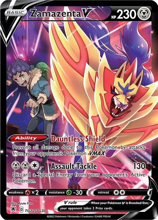 Image for Zamazenta V (TG22/TG30) (SWSH10:TG) - Pokemon