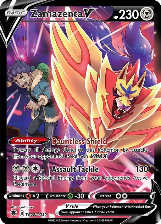 Image for Zamazenta V (TG22/TG30) (SWSH10:TG) - Pokemon