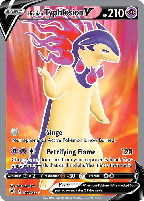 Hisuian Typhlosion V (Full Art) (169/189) (SWSH10)