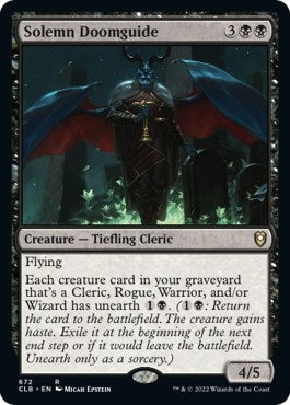 Image for Solemn Doomguide (672) (CLB) - Magic: The Gathering