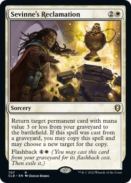 Image for Sevinne's Reclamation (707) (CLB) - Magic: The Gathering