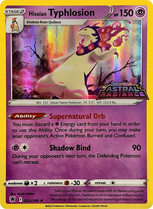 Hisuian Typhlosion - 052/189 (GameStop Exclusive) (052/189) (MCAP)