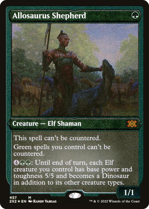 Image for Allosaurus Shepherd (Foil Etched) (457) (2X2) - Magic: The Gathering