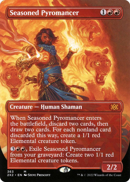 Image for Seasoned Pyromancer (Borderless) (363) (2X2) - Magic: The Gathering
