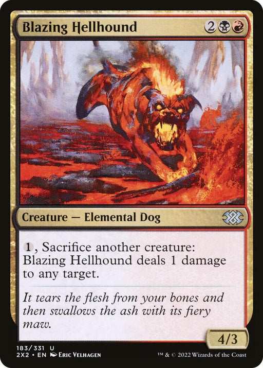 Image for Blazing Hellhound (183) (2X2) - Magic: The Gathering