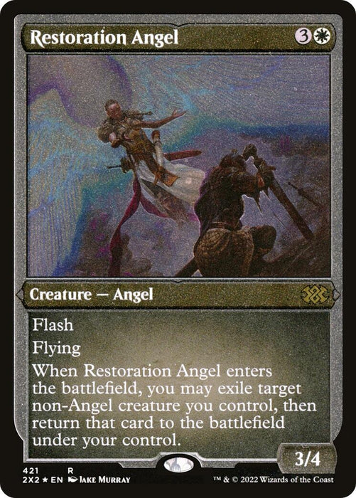 Restoration Angel (Foil Etched) (421) (2X2)