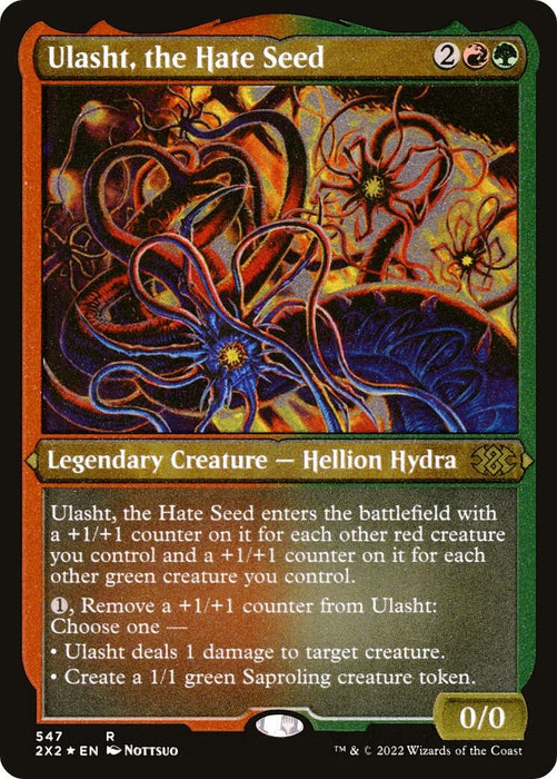 Image for Ulasht, the Hate Seed (Foil Etched) (547) (2X2) - Magic: The Gathering
