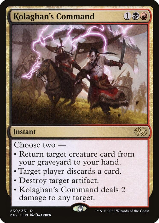 Image for Kolaghan's Command (239) (2X2) - Magic: The Gathering