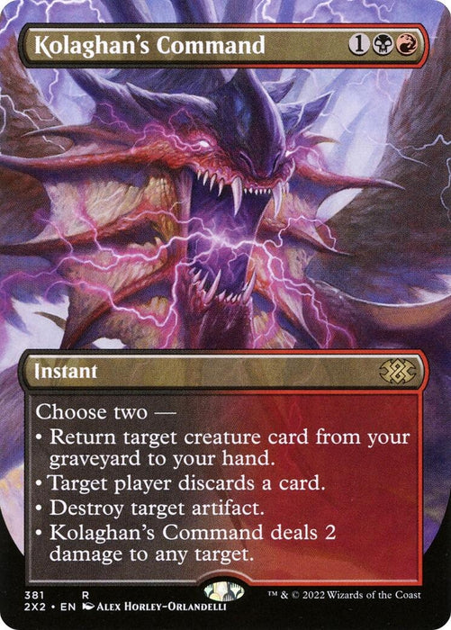 Image for Kolaghan's Command (Borderless) (381) (2X2) - Magic: The Gathering