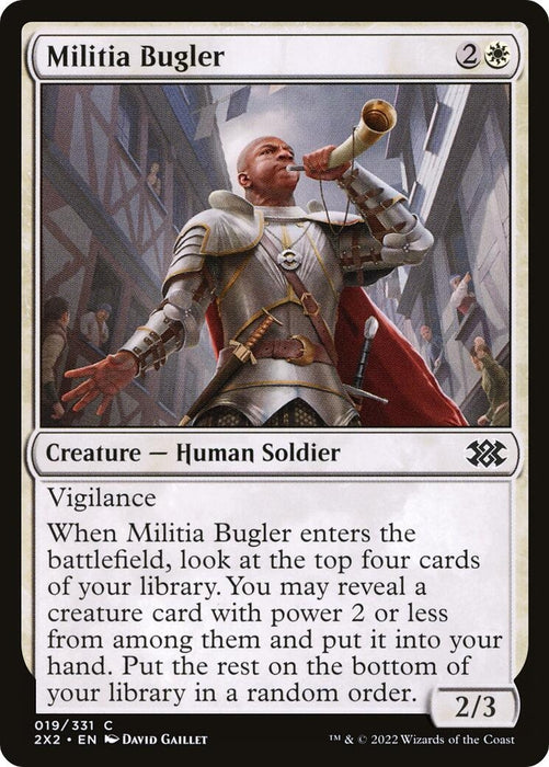 Image for Militia Bugler (19) (2X2) - Magic: The Gathering