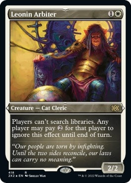 Image for Leonin Arbiter (Foil Etched) (418) (2X2) - Magic: The Gathering